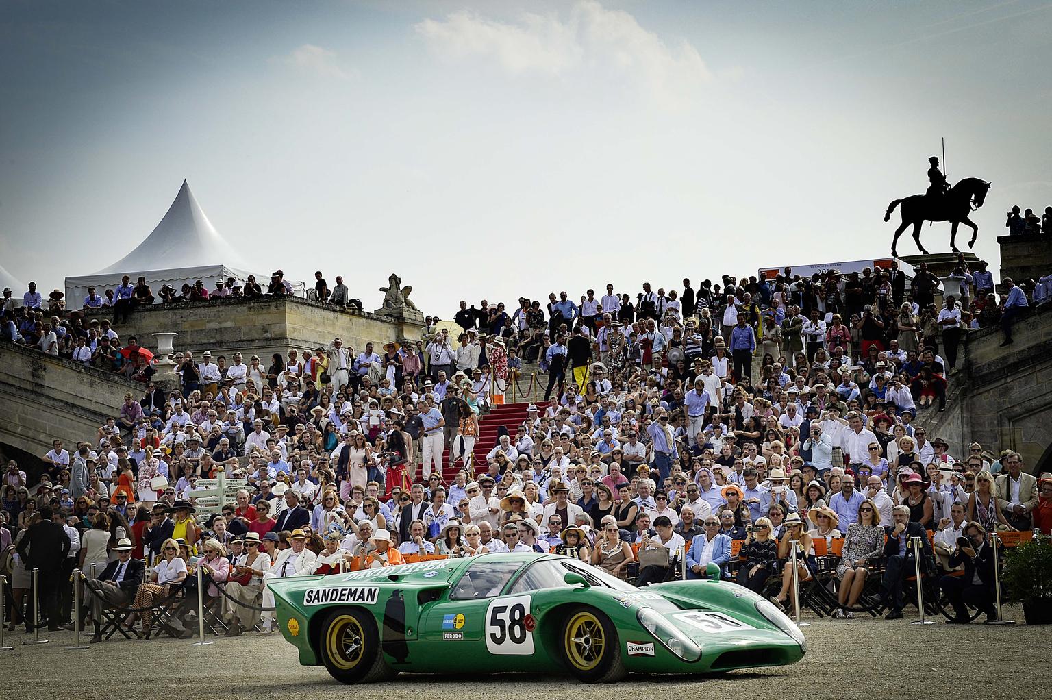 The history of motor cars was displayed during the three different competitions - or concours - held at Chantilly.