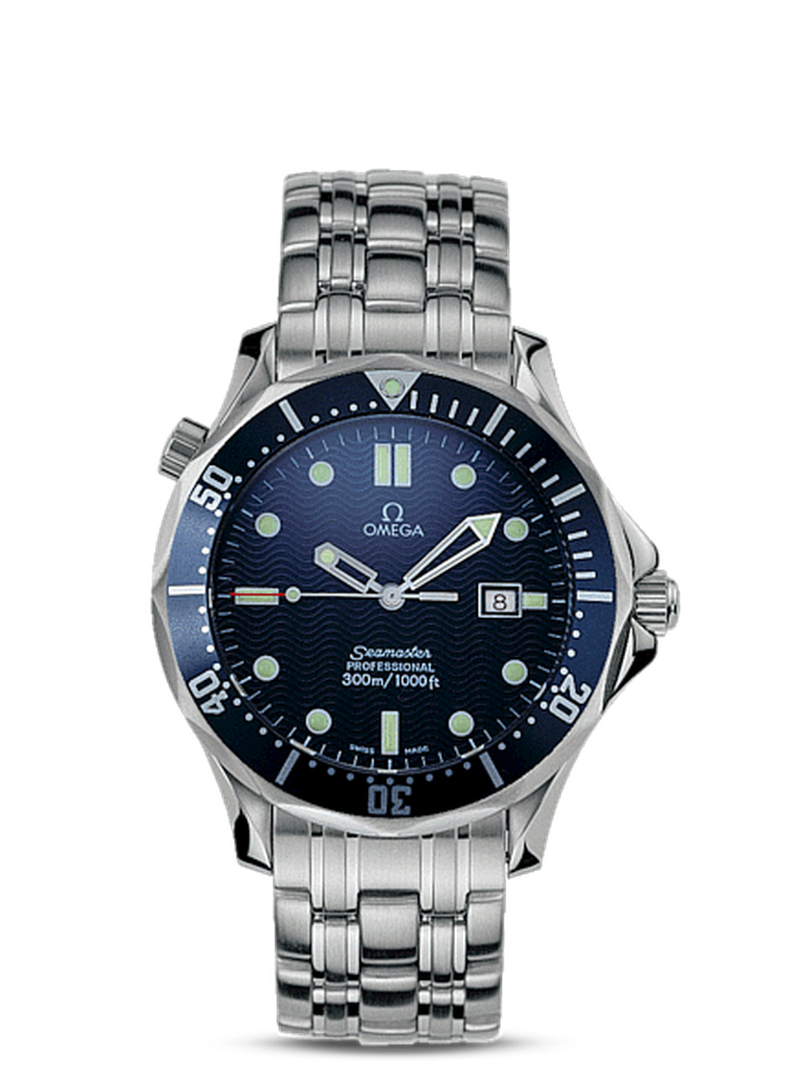 The Omega Seamaster 300m quartz watch that was first seen on Pierce Brosnan as 007 in GoldenEye.