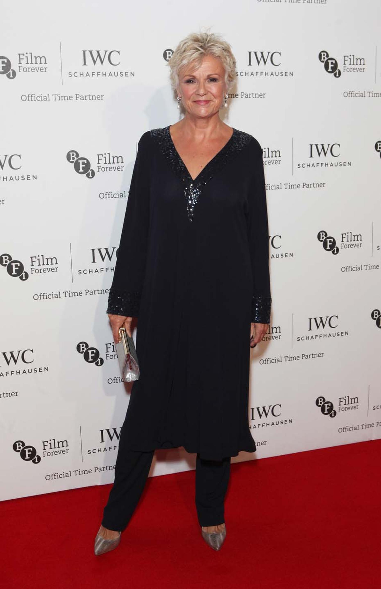 During the BFI London Film Festival IWC Gala Dinner Julie Walters was presented with an IWC Portofino watch. "It's absolute heaven,” she said, remarking how delighted she was to be given a watch since the only use for a BAFTA award is propping a door open