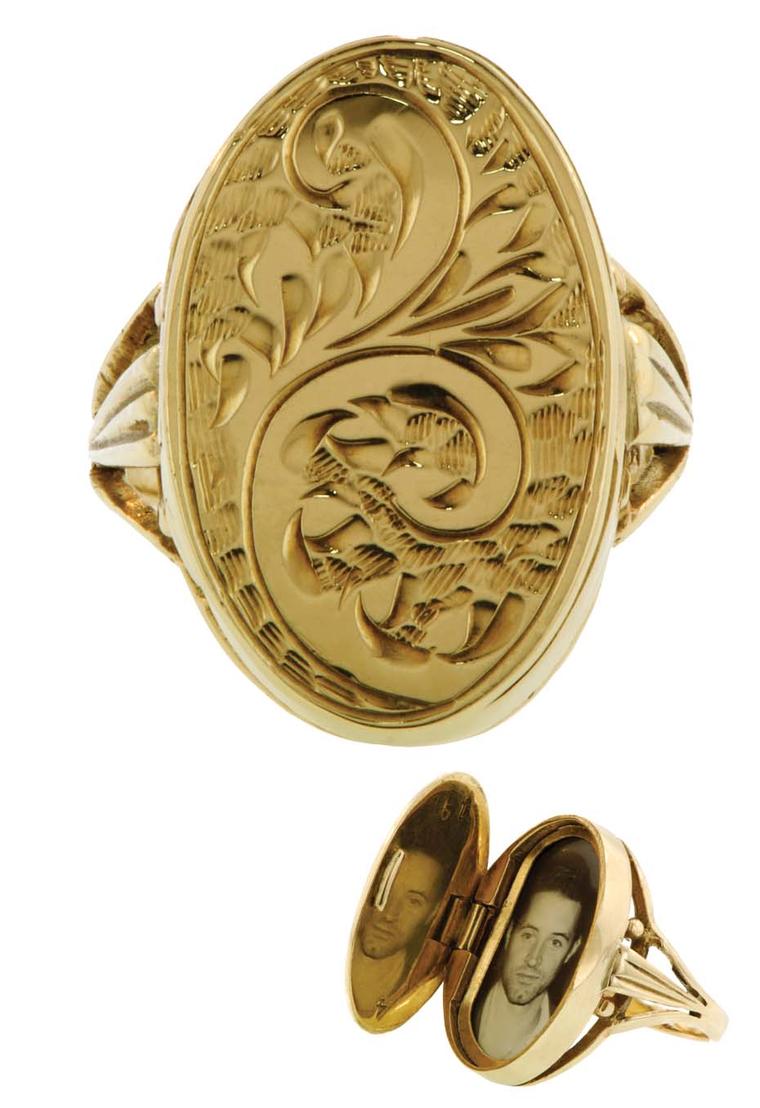 20th-century Locket ring from the private collection of Danielle Miele.