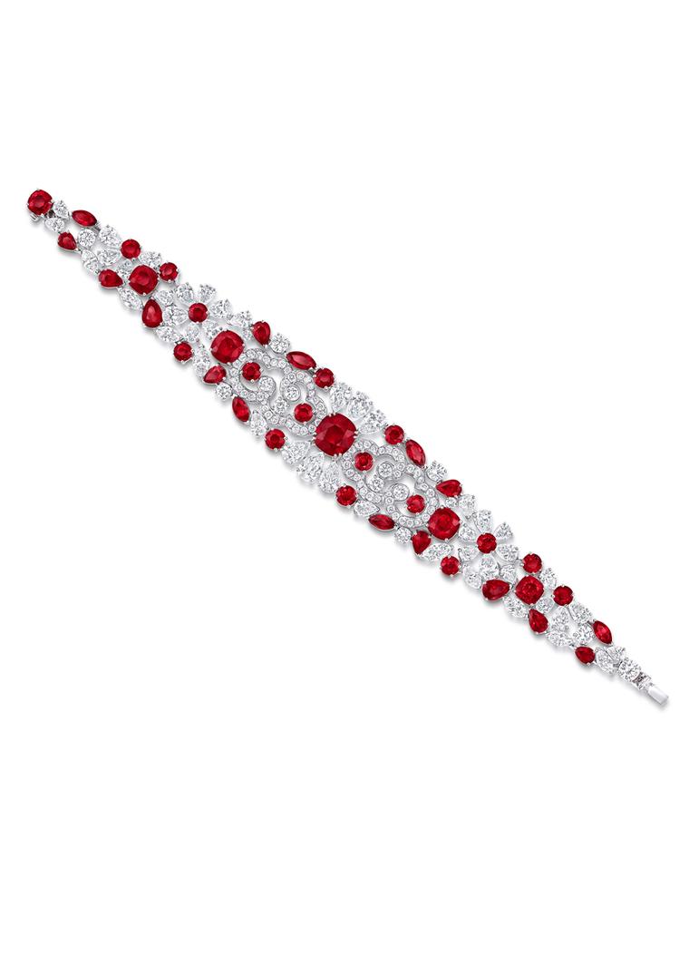 Graff Nuage collection ruby and diamond bracelet.