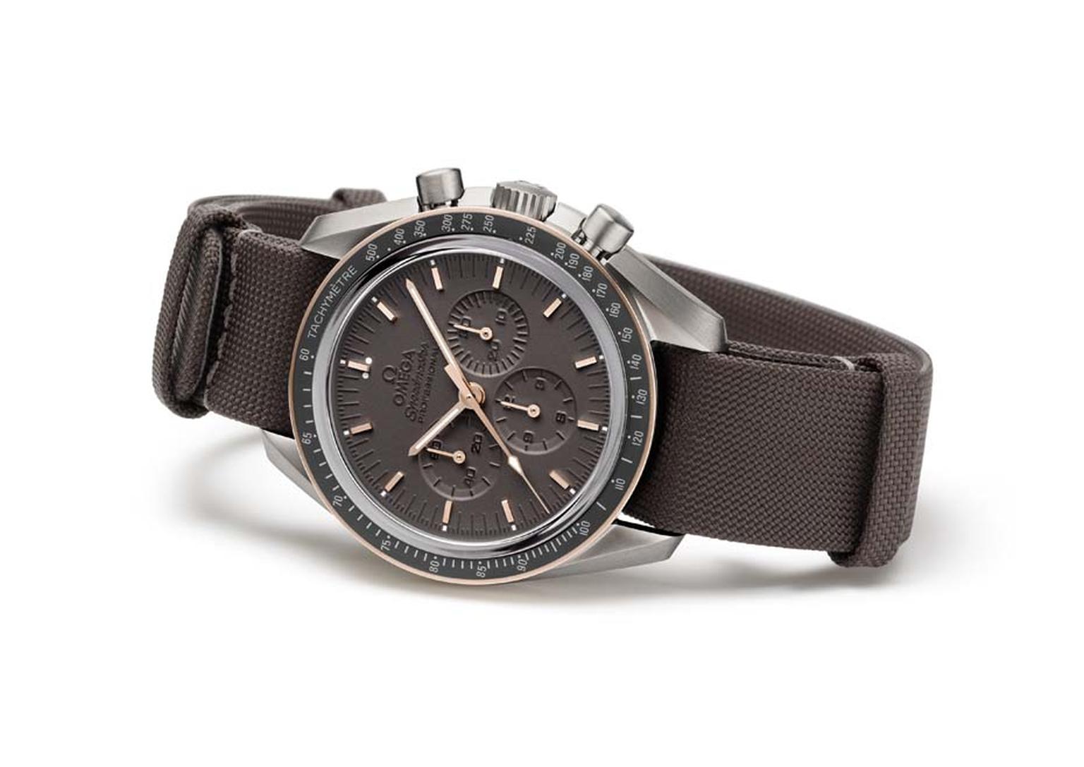 Omega Speedmaster Professional Apollo 11 45th Anniversary, limited to 1,969 pieces, on a hard-wearing NATO strap.