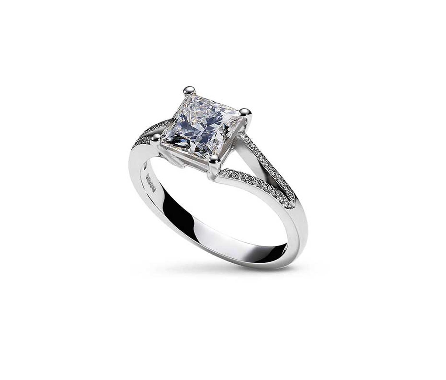 William & Son princess-cut diamond engagement ring (£17,600).
