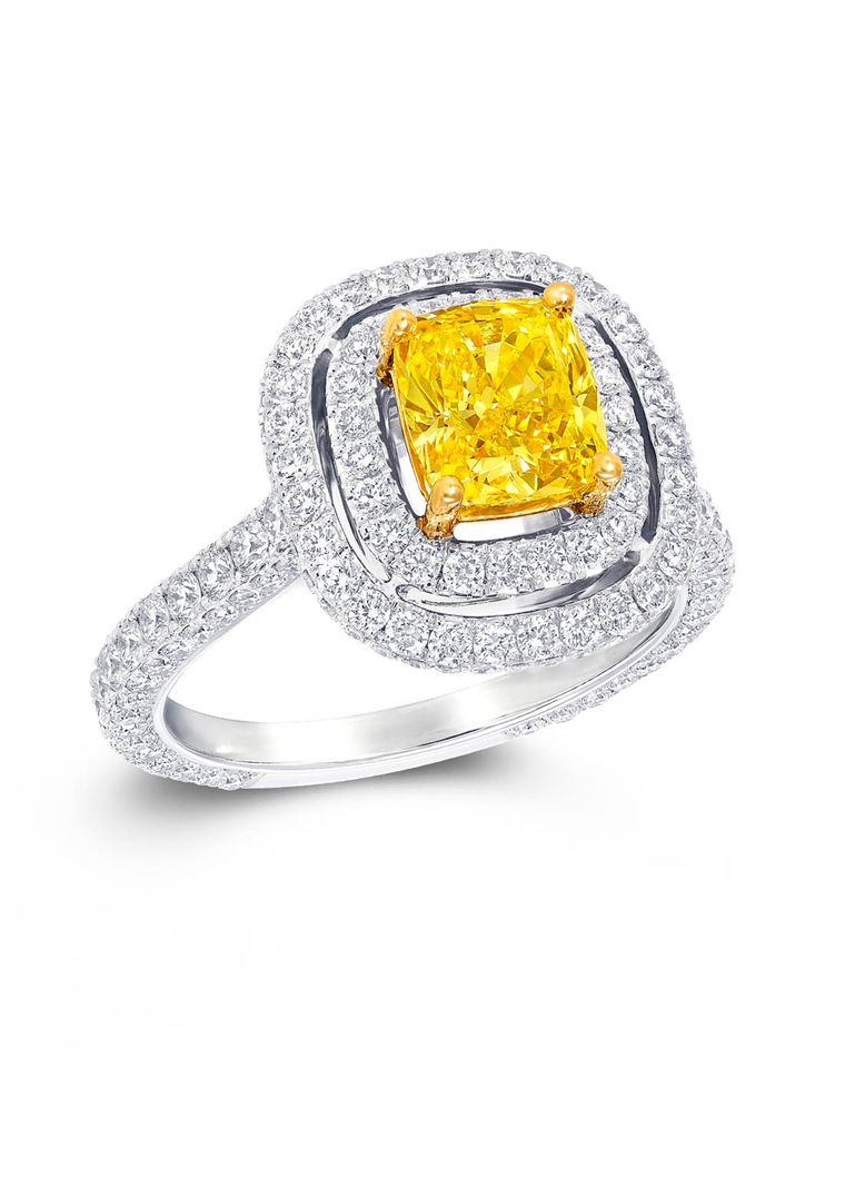 Yellow diamond ring graff