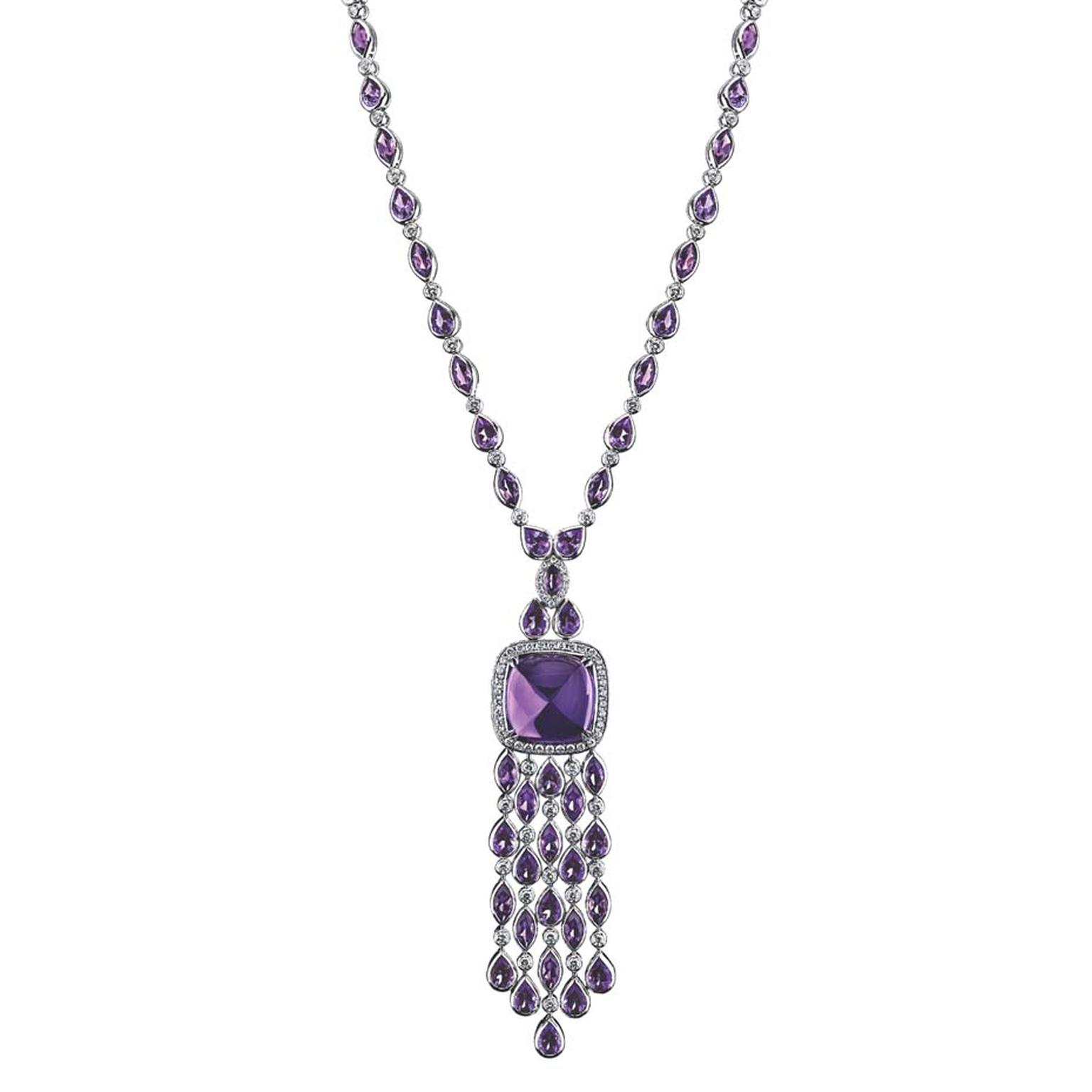 Robert Procop necklace in white gold, from the Legacy Brooke collection, featuring a 50.00ct amethyst and diamonds ($38,000).