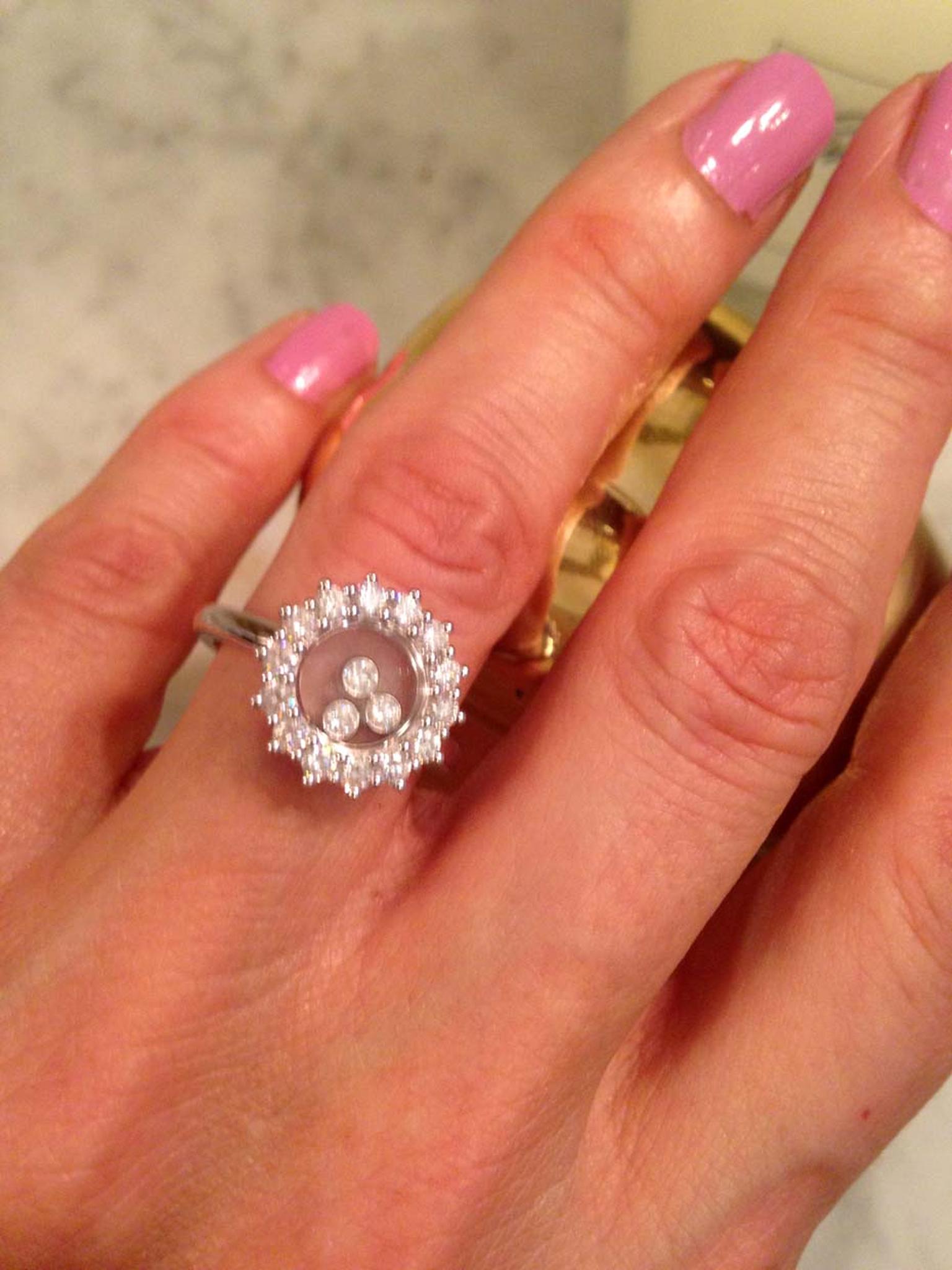 Chopard Happy Diamonds ring (£4,210).