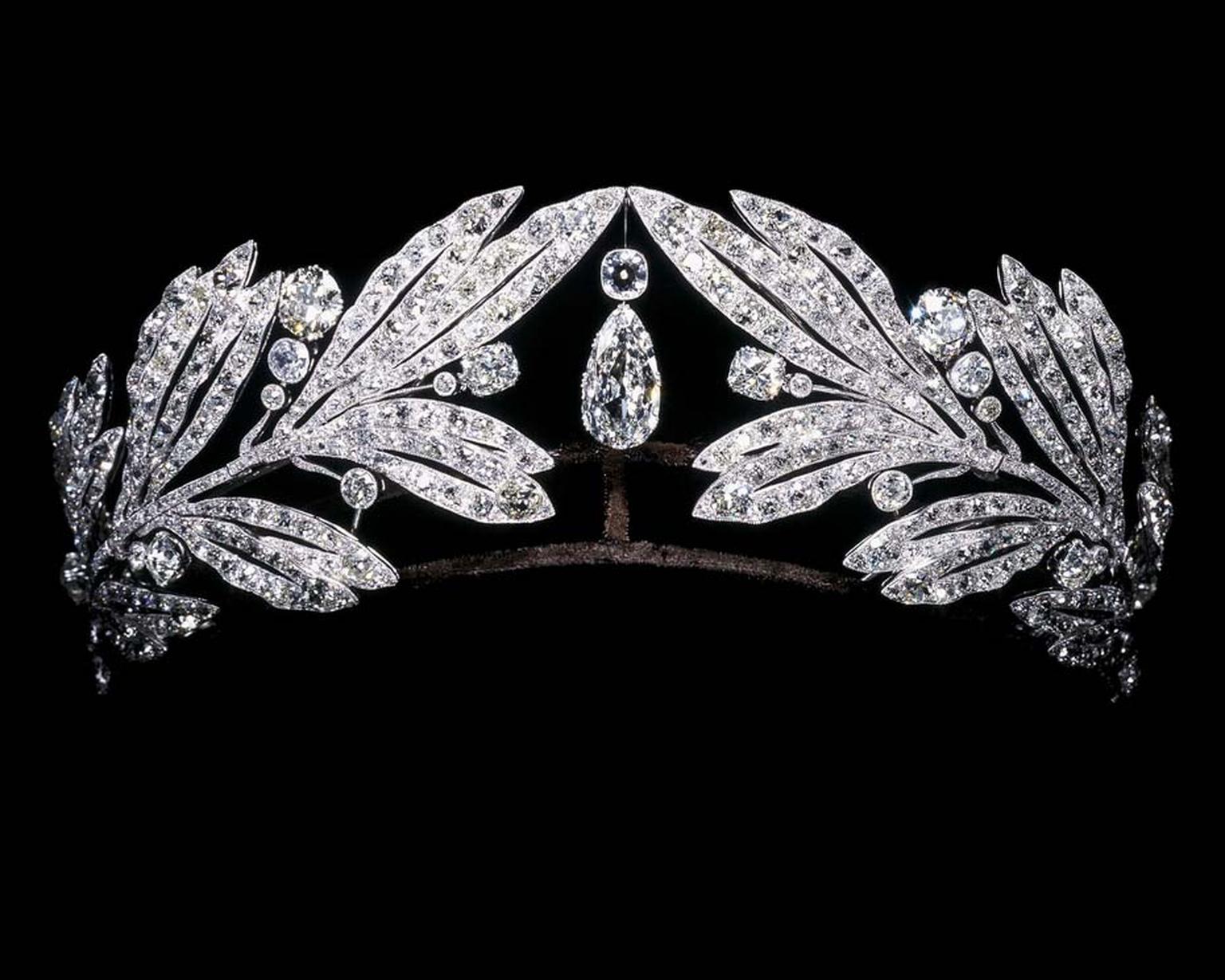 A Cartier diamond tiara is one of more than 250 pieces created between 1900 and 1975 that are on show at Cartier's dazzling Brilliant exhibition in Denver. © Cartier.
