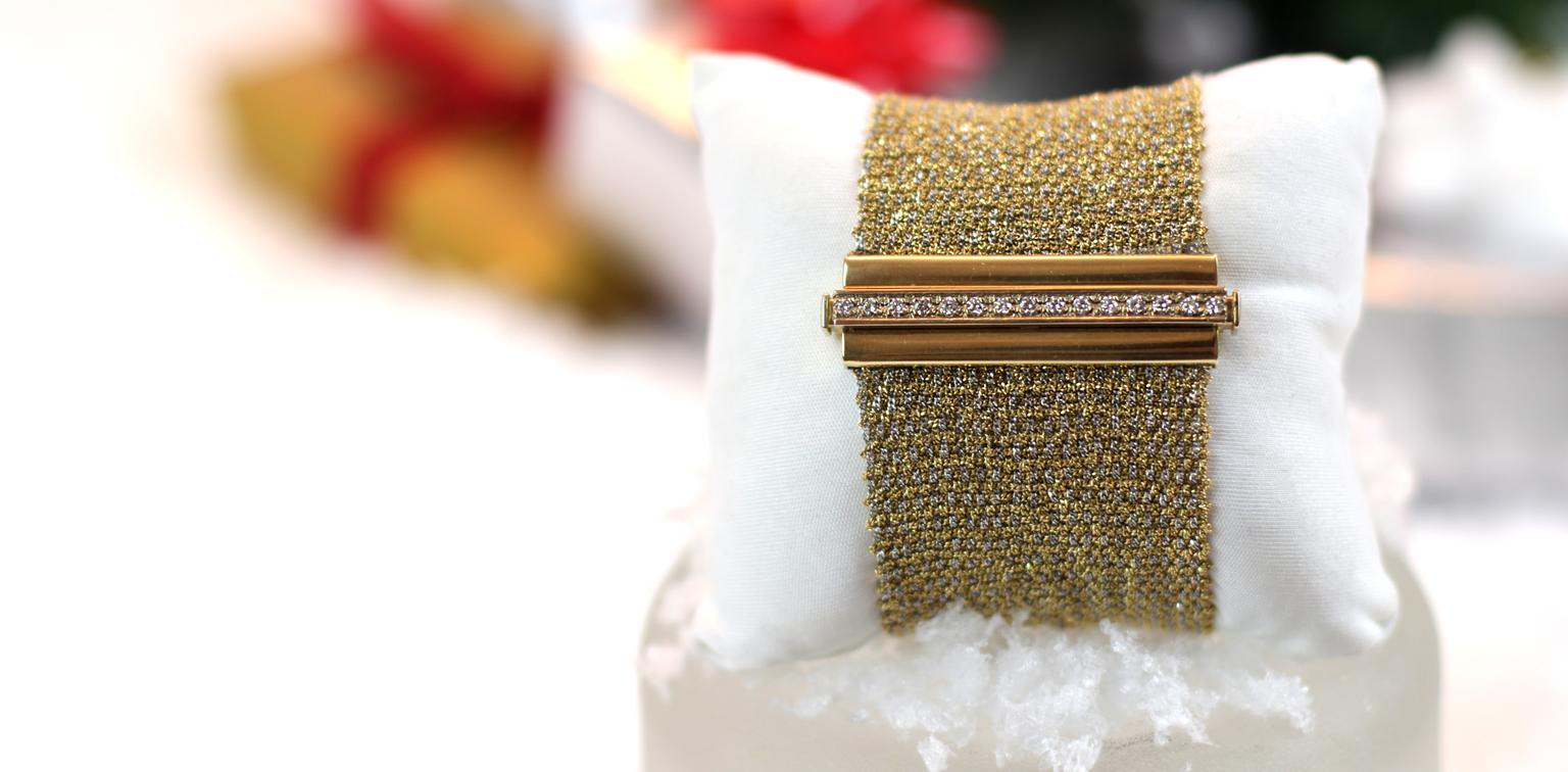A bracelet is the perfect accessory to finish off an outfit and a piece of jewellery that will be worn time and time again. From contemporary to luxurious, we have picked out our favourite bracelets under £10,000, including this woven gold Carolina Bucci 