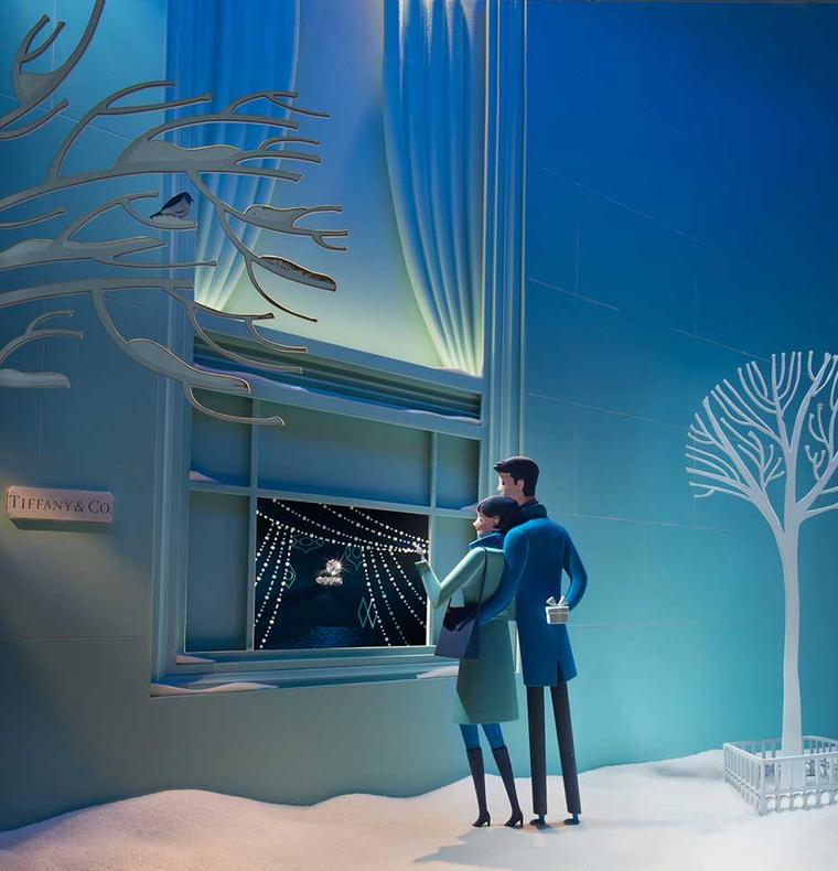 Tiffany is famous for its Christmas windows, and this year the Tiffany boutique on Bond Street has taken inspiration from New York with displays depicting stylishly festive scenes in the Big Apple, inspired by the glamour of the 1950s and 60s.