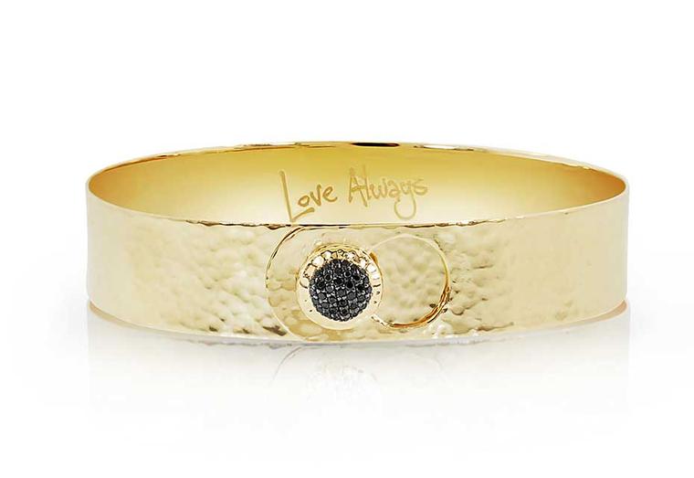 Phillips House Love Always gold bracelet featuring a black diamond ($4,100).