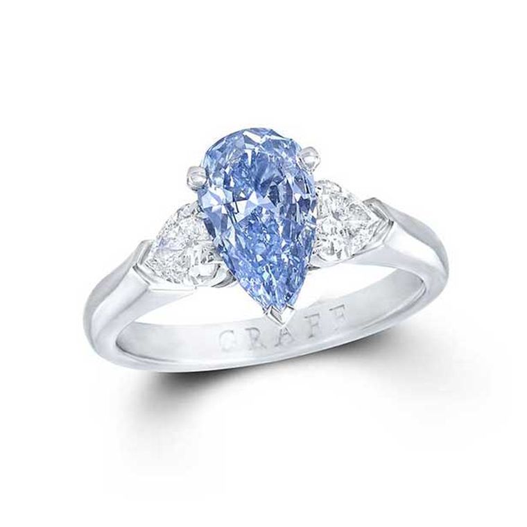 Pear shaped engagement rings london