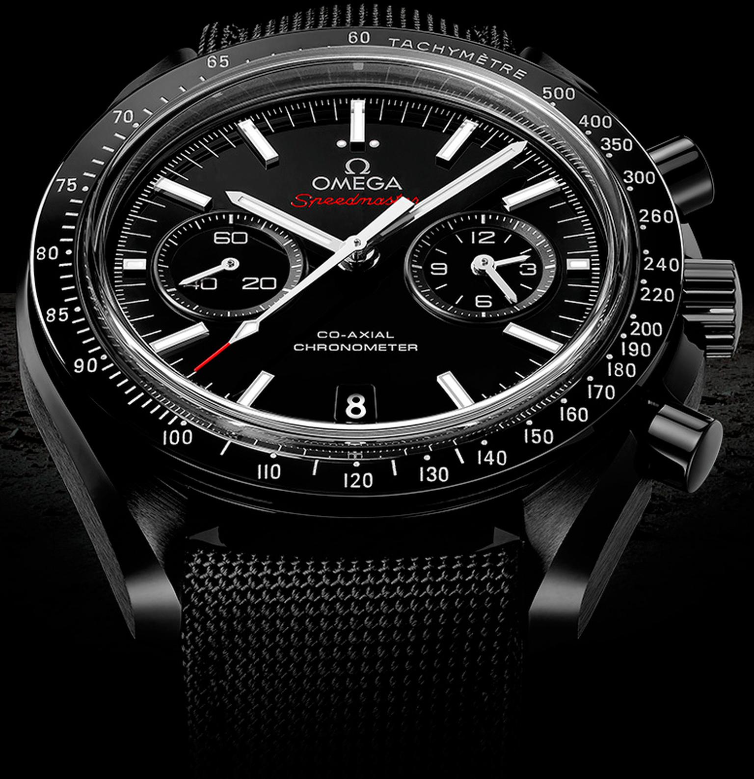 When Omega found out that a model from its Speedmaster family had made the epic Moon landing on Buzz Aldrin’s wrist in 1969, the lucrative and well-earned legend of the Moonwatch was born. The Speedmaster Dark Side of the Moon watch continues the saga.