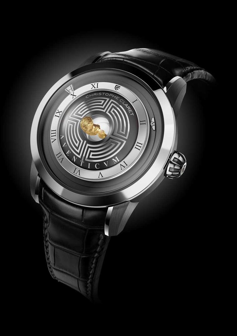 Christophe Claret's Aventicum watch also features five chariots racing around the mini circus.