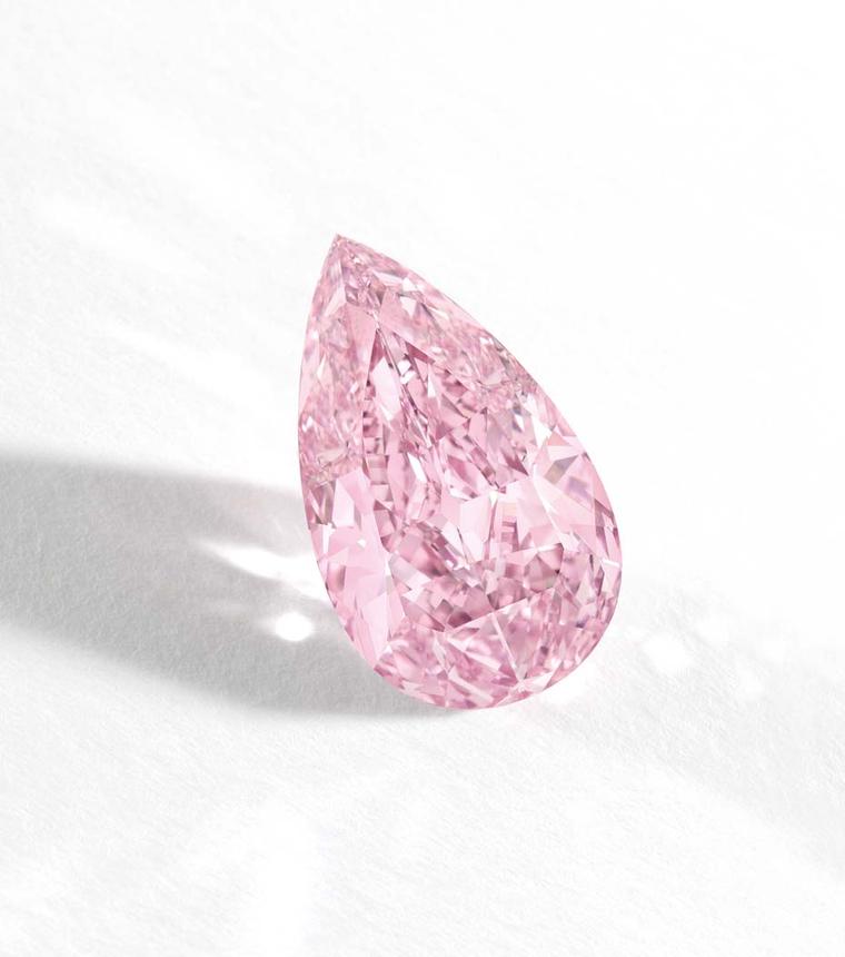 At Sotheby's Hong Kong in October 2014, a 8.41 carat Fancy Vivid Purple-Pink Internally Flawless diamond sold for $17,768,041 or $2,112,727 per carat, entering the record books as the highest price paid per carat for any pink diamond.