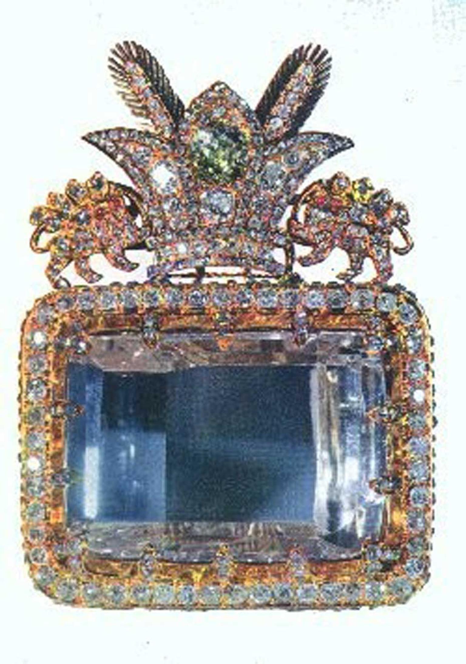 The Darya-I-Noor- Sea of Light - of the Iranian Crown Jewels is the largest pink diamond in the world.