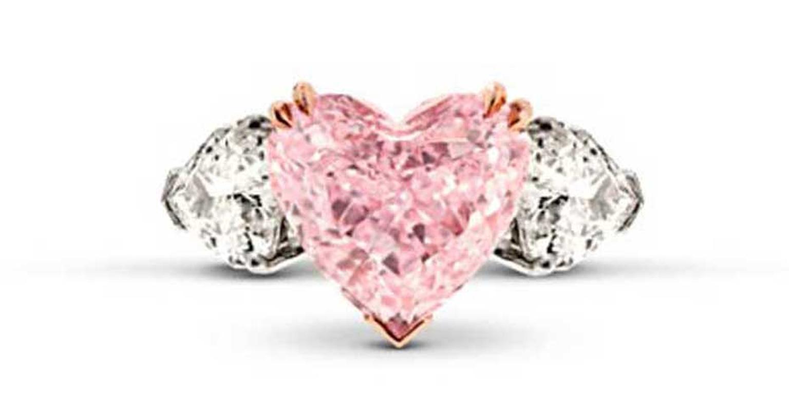 The Star Diamond Pink Heart ring.