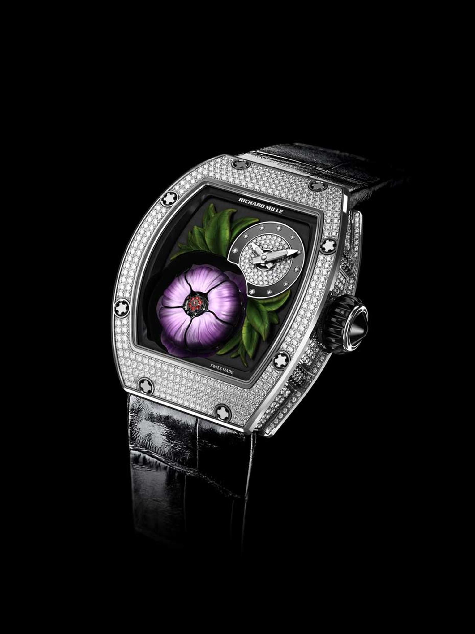 The new RM 19-02 Tourbillon Fleur watch from Richard Mille.