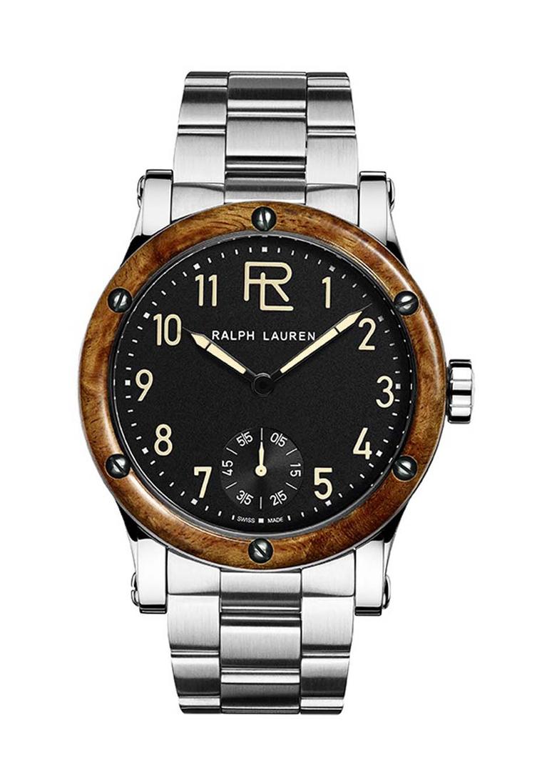 Ralph Lauren Automotive watch will also be available with a steel bracelet and a brushed and polished 45mm stainless steel case. Both models have sapphire crystal casebacks to view the IWC movement.