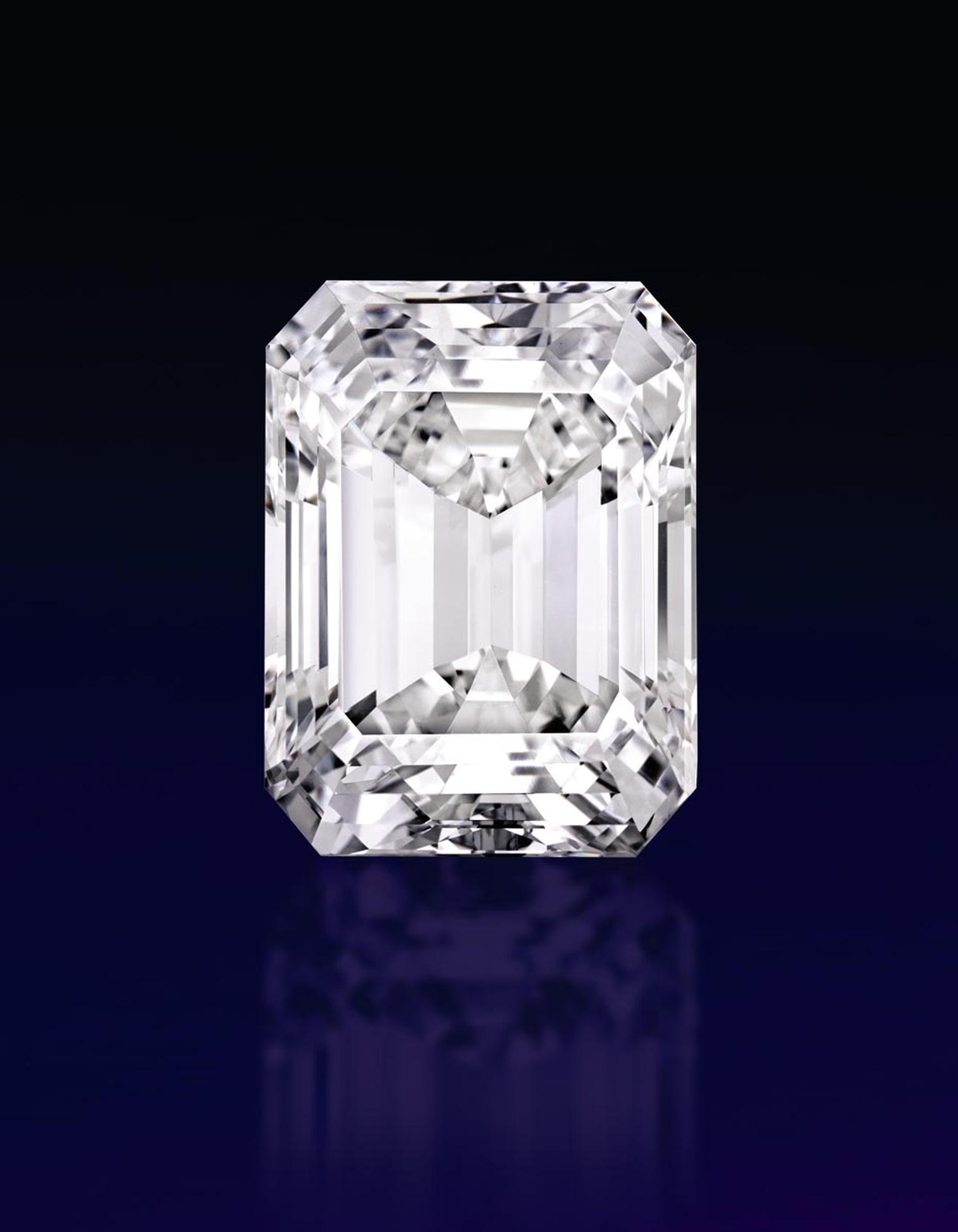 The extraordinary "perfect" 100.20ct emerald-cut diamond, which sold for $22.1million, was the highlight of the Sotheby's Magnificent Jewels Sale in New York on April 21, which achieved a record-breaking total of $65.1 million.
