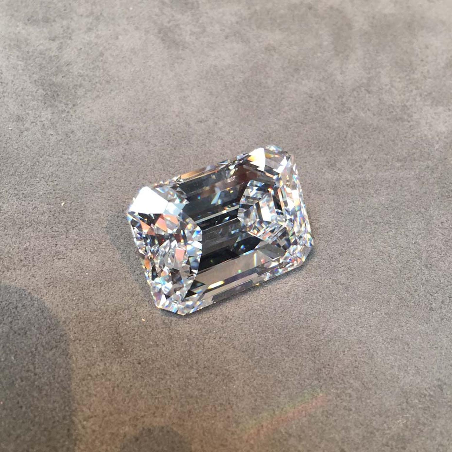 The D color, Internally Flawless, Type IIA stone on show at Sotheby's in London is a spectacular specimen of diamond perfection.