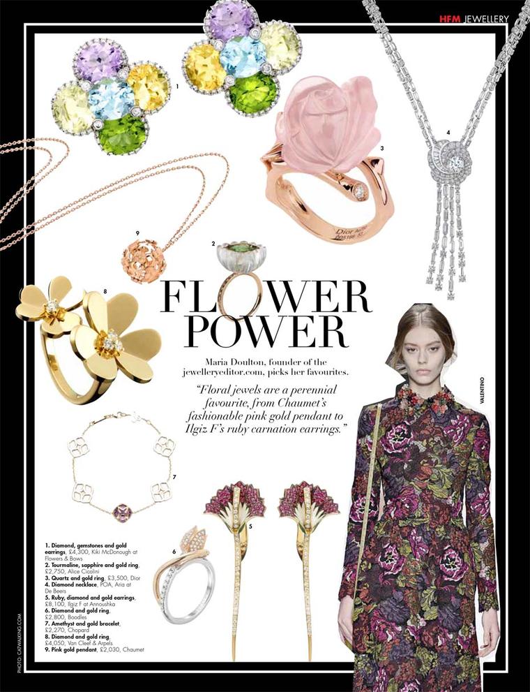 Our favourite floral jewels appear in Hello! Fashion magazine for spring.