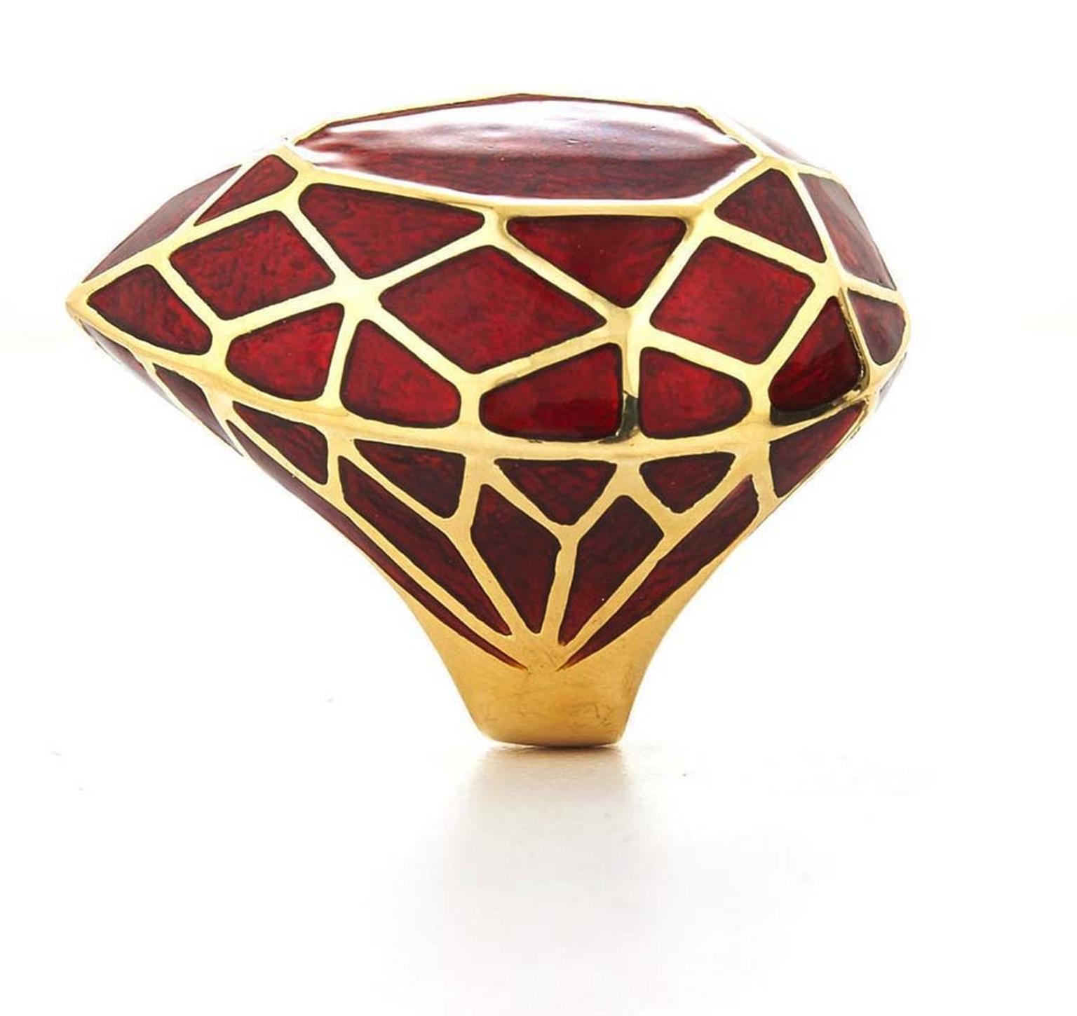 Bold designs such as this ring from David Webb, will be one of many high jewellery pieces on display at DJWE when it opens on 24 February in Doha.