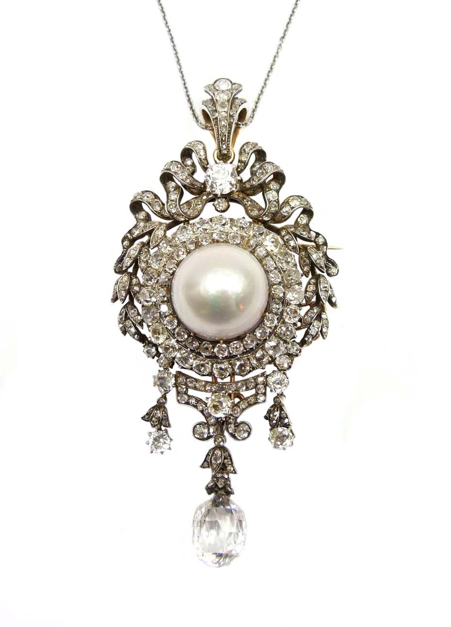 SJ Phillips has an eye-popping antique diamond and pearl locket circa 1860 with a double- whammy provenance. Worn by the Empress Eugénie, it later belonged to Alice Liddell (of Wonderland) and can be yours for $5 million.
