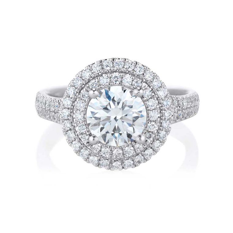 Round diamond engagement ring designs
