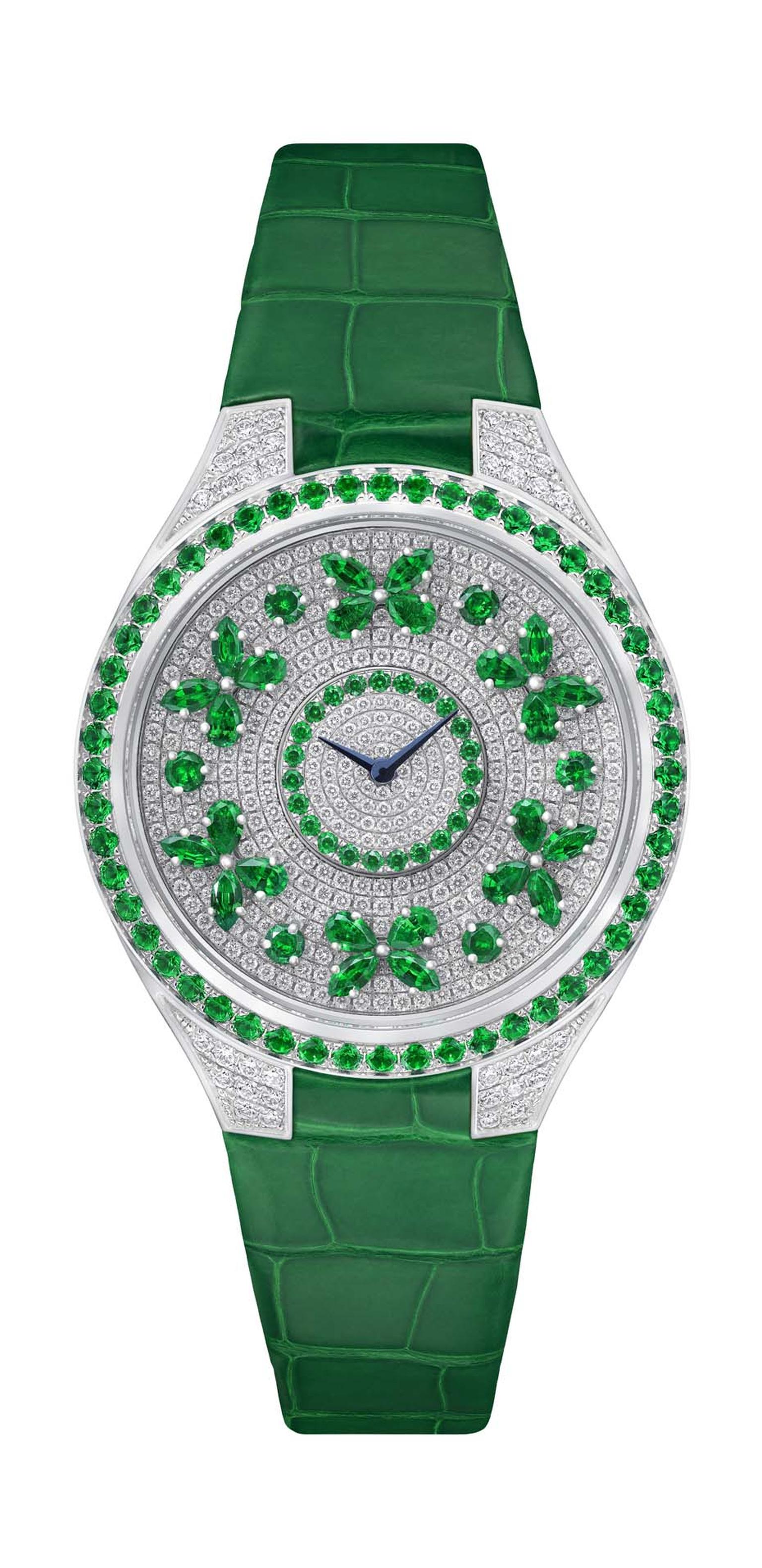 Butterfly and fish watches_Graff_Butterfly disco white and emerald diamond watch.jpg