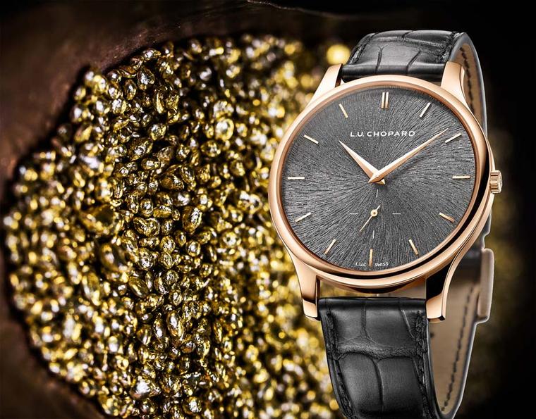 Chopard L.U.C XPS Fairmined gold watch is a limited edition of 250 pieces and is available exclusively in Chopard boutiques.