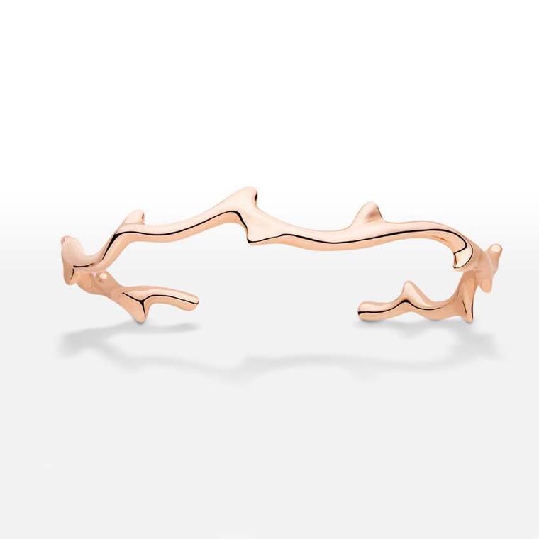 Rose gold Dior bracelet from the Bois de Rose collection, which pays homage to Christian Dior's favourite flower.
