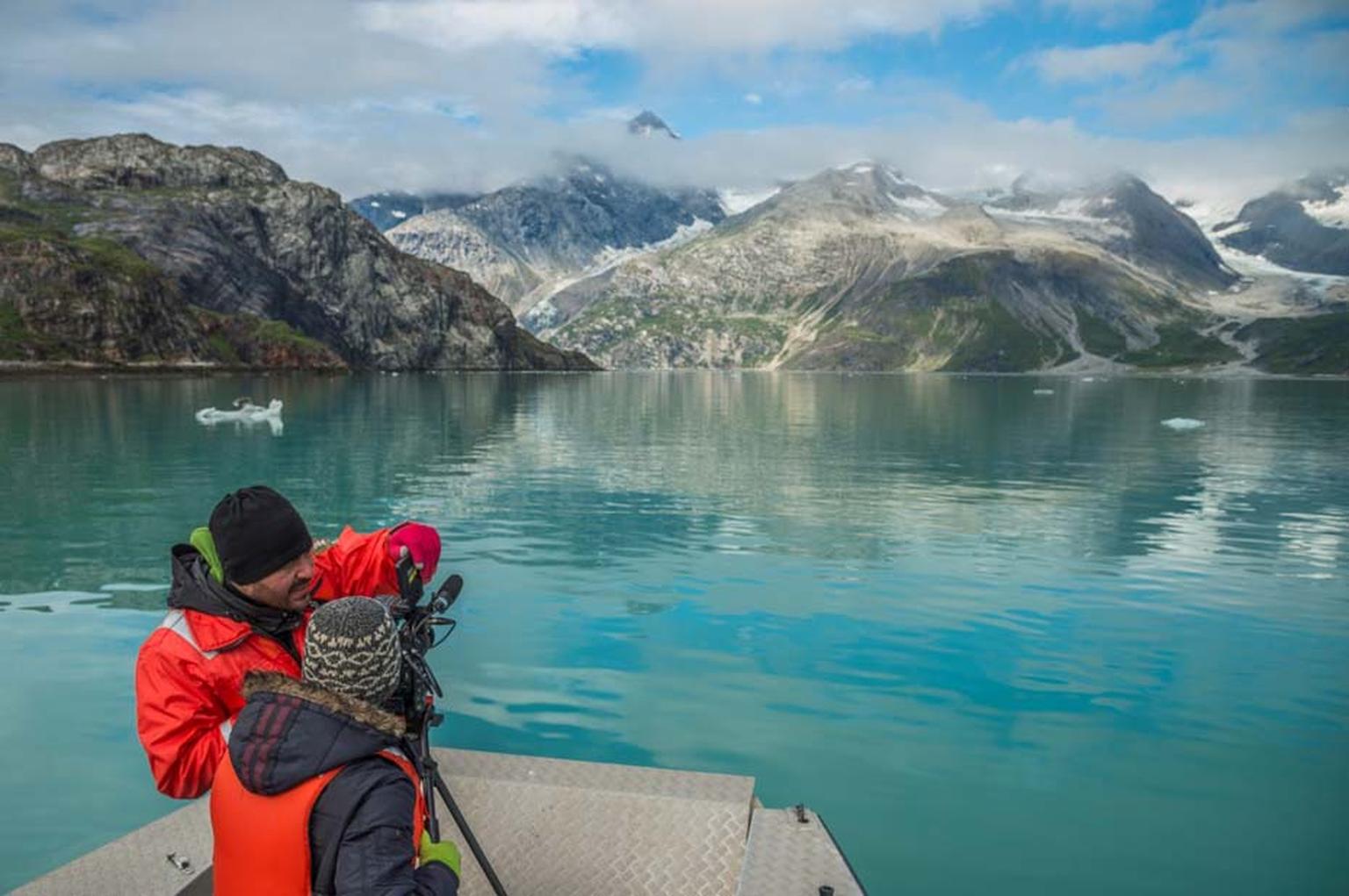 Alaskan photographer and modern explorer Mark Kelley, who has spent more than 200 days in Glacier Bay National Park, recently joined Jaeger-LeCoultre and UNESCO on location, wearing  the Geophysic 1958 watch, to capture the unique ecosystem of the region 