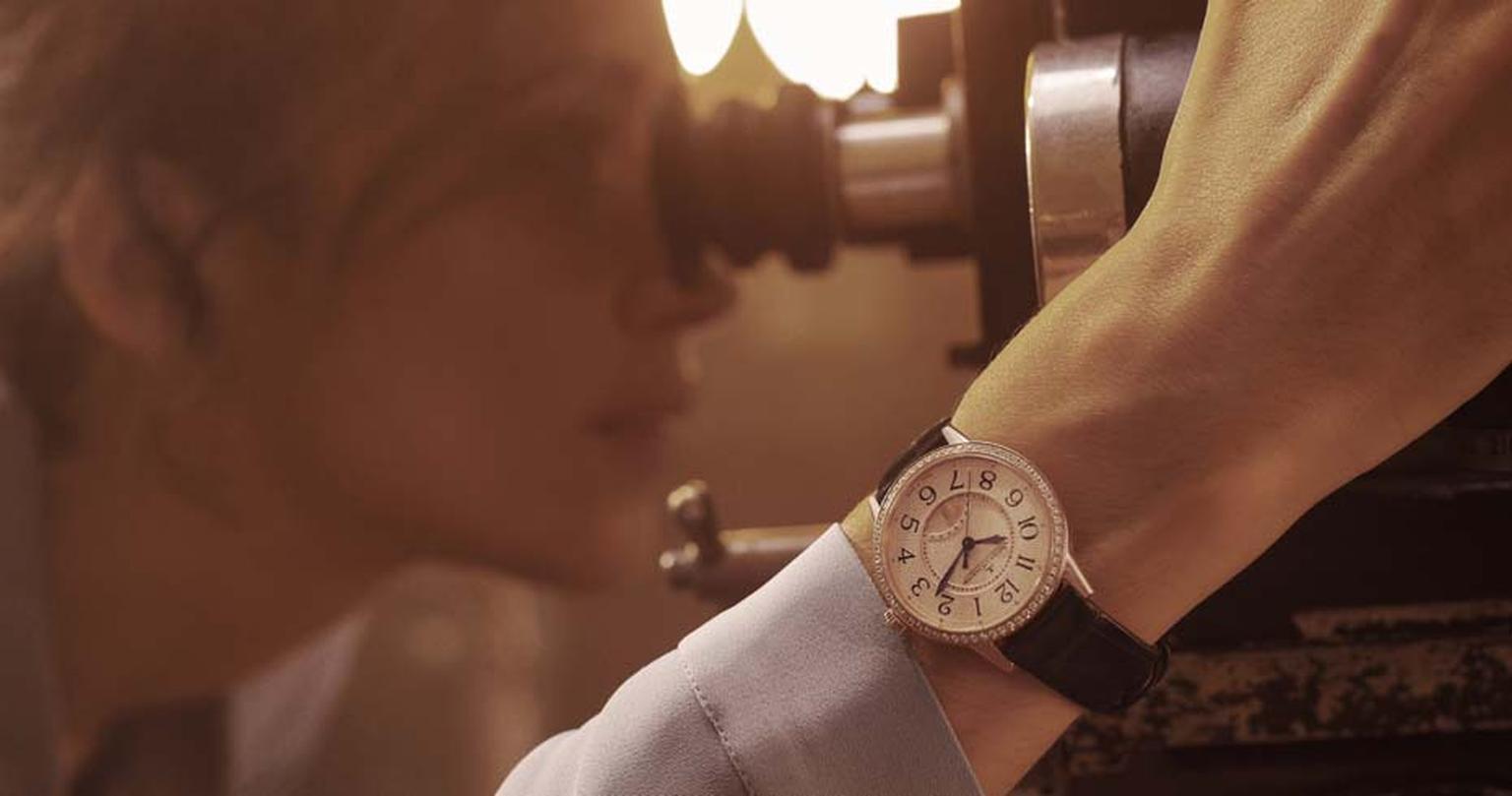 Carmen Chaplin, actress, screenwriter and producer, came to Jaeger-LeCoultre with her grandfather's Memovox line and wears the Rendez-Vous watch in the new advertising campaign.