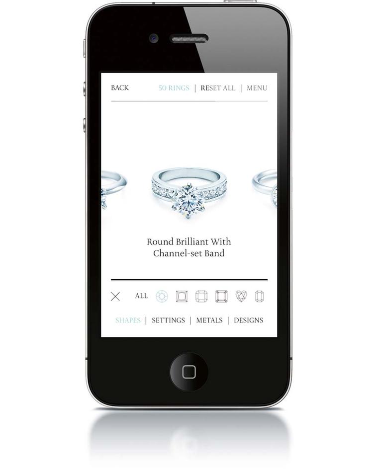 Tiffany & Co. was the first to launch a bridal app five years ago, and continues to set the benchmark for new and innovative interactive features.