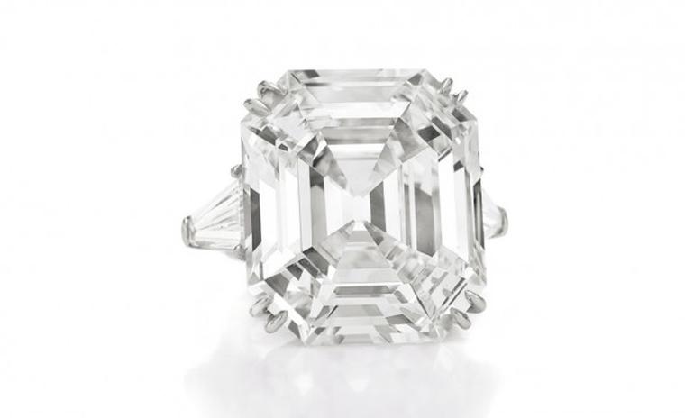 The engagement ring from Richard Burton, now the Elizabeth Taylor diamond
