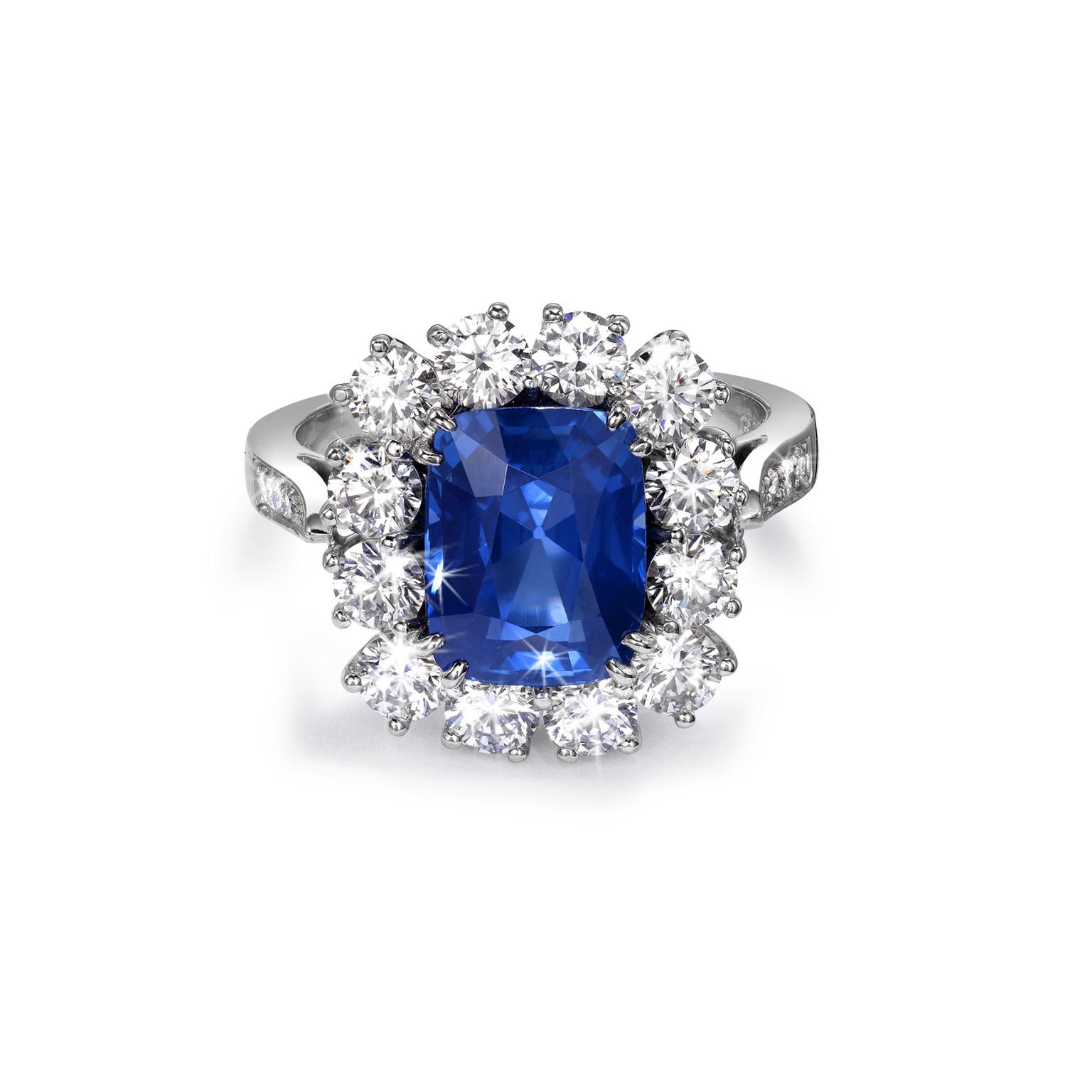 Pragnell's Kashmir Sapphire ring