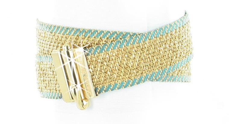 Caroline Bucci woven gold and silk bracelet