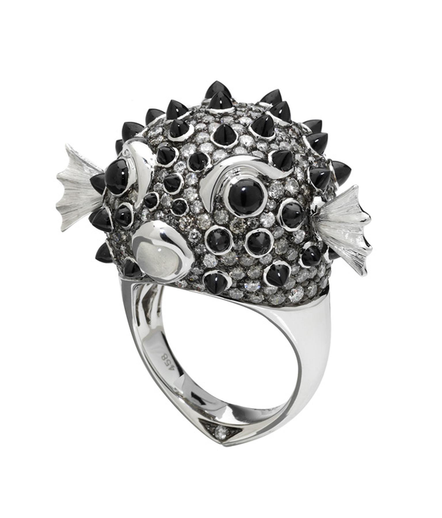 Stephen Webster In the Deep Puffer Fish ring
