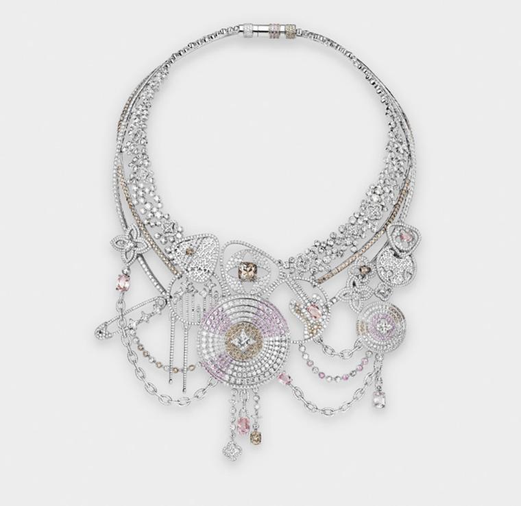 Louis Vuitton L'Ame du Voyage diamond rock-inspired necklace