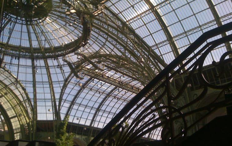 The glorious soaring arches of the Grand Palais