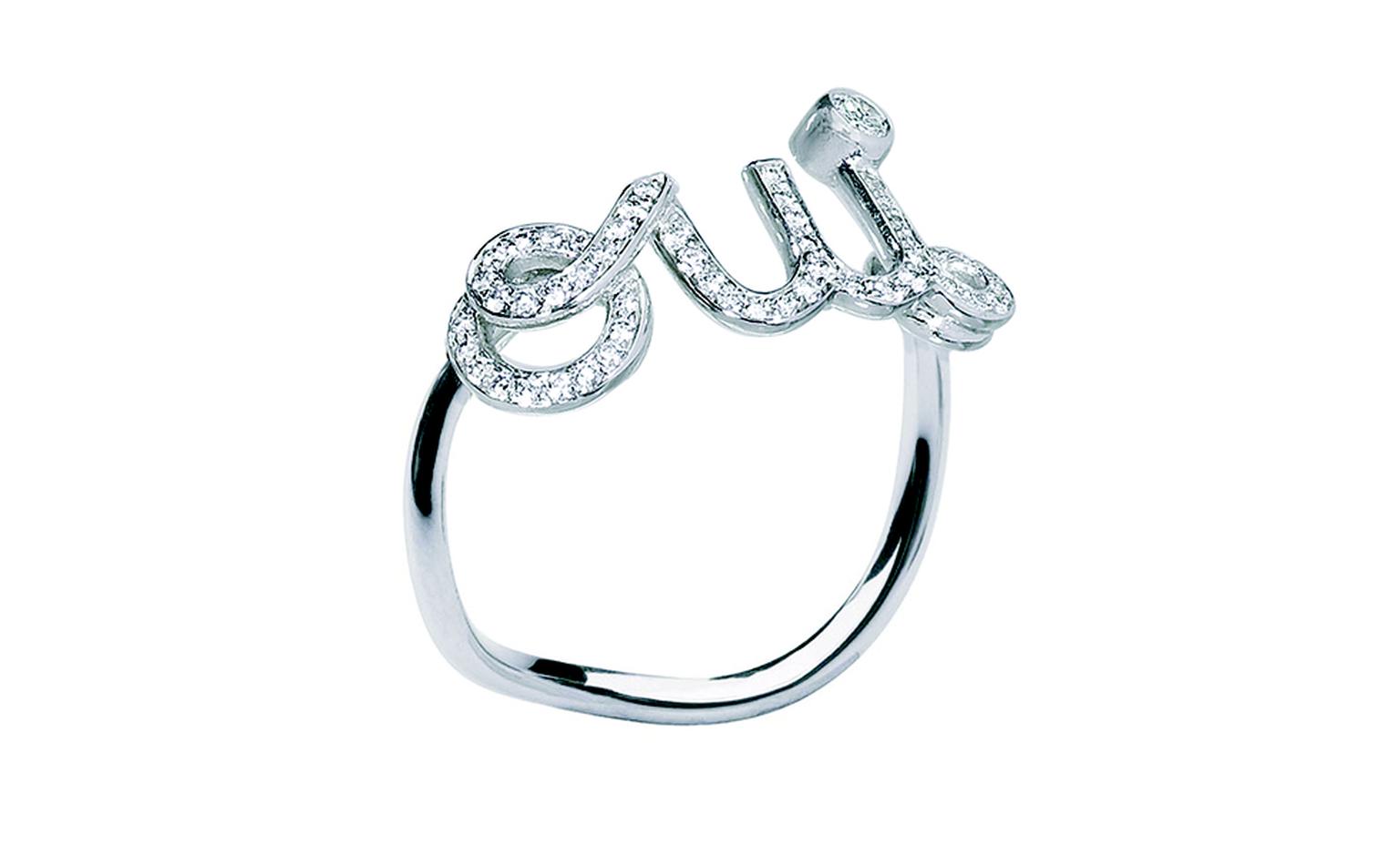 Dior Fine Jewels 'Oui' ring in white gold and diamonds £1,850