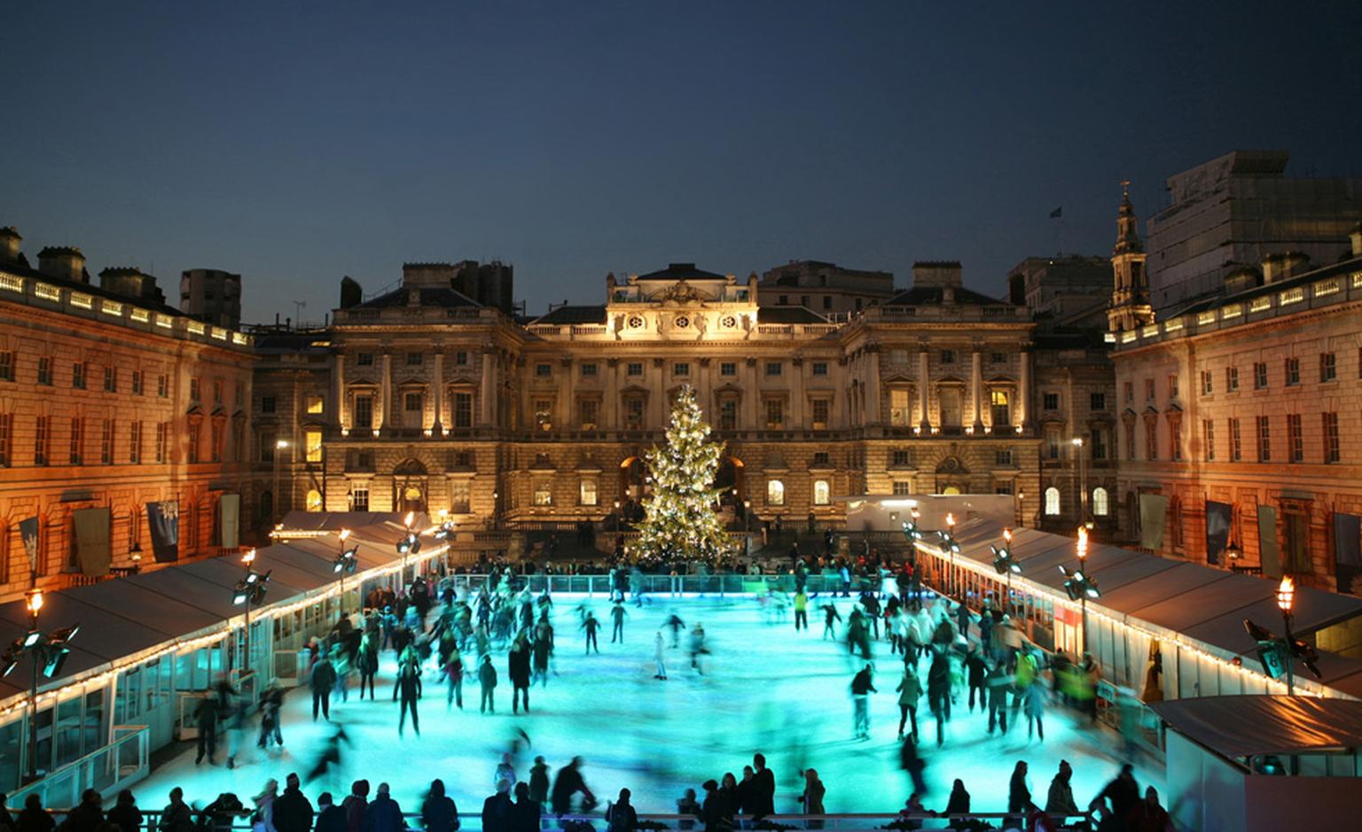 Somerset House Skate ice rink in London
