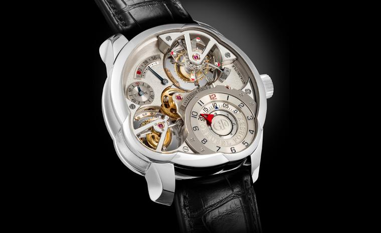 Greubel Forsey Invention Piece 2 with quadruple tourbillon consisting of two double tourbillons and limited to just 11 pieces in platinum and 11 in red gold.