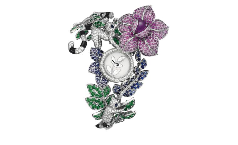 Van Cleef & Arpels Les Voyages Extraordinaires High Jewellery Timepieces Decor Makis, open