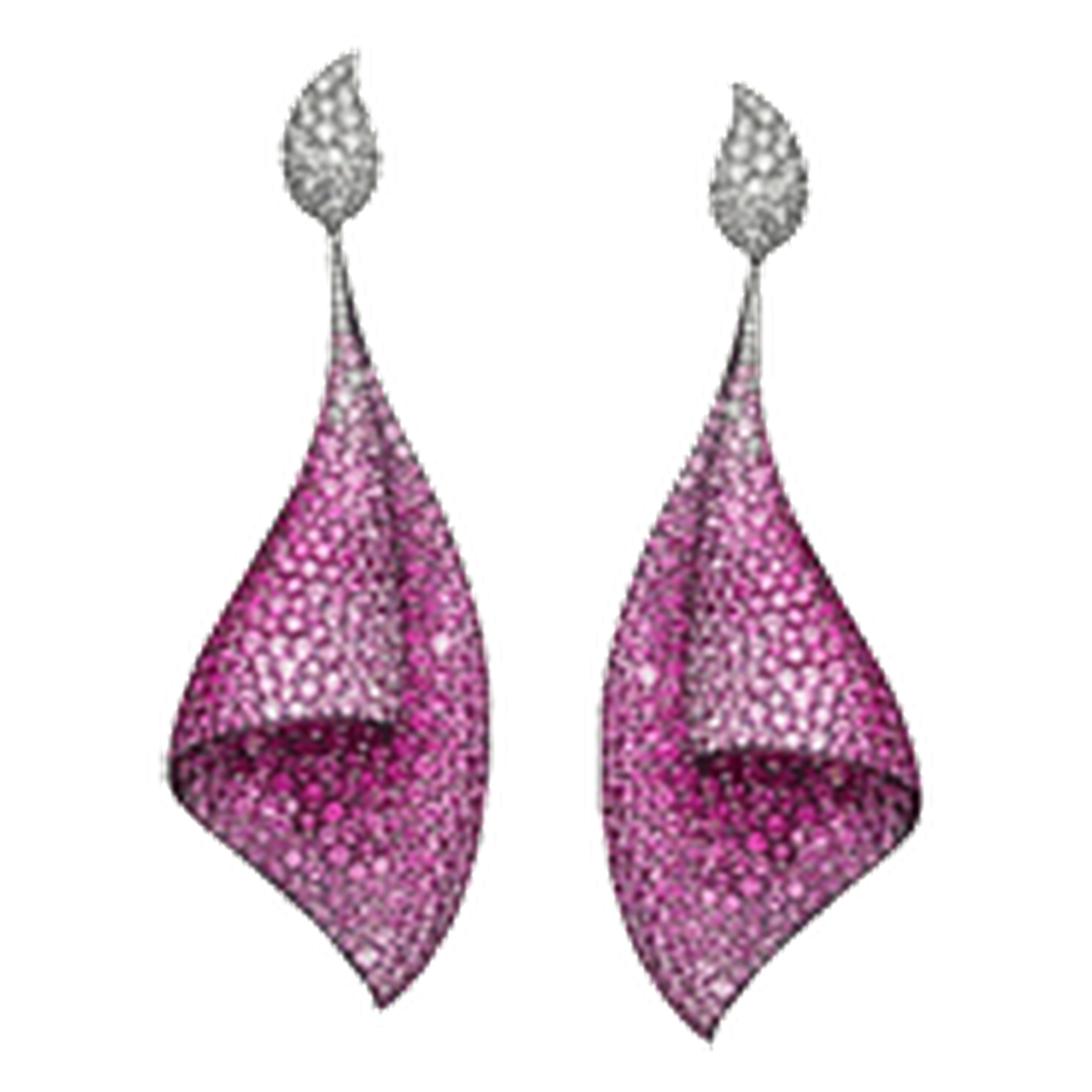 Adler -titanium -and -pink -sapphire -Sail -earrings -ZOOM