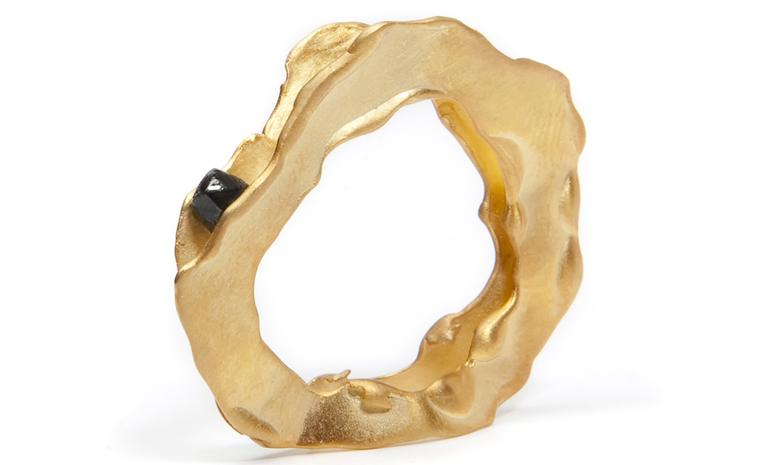 Linnie McLarty 'Bizarrely enough' gold and diamond ring available in Fairtrade gold