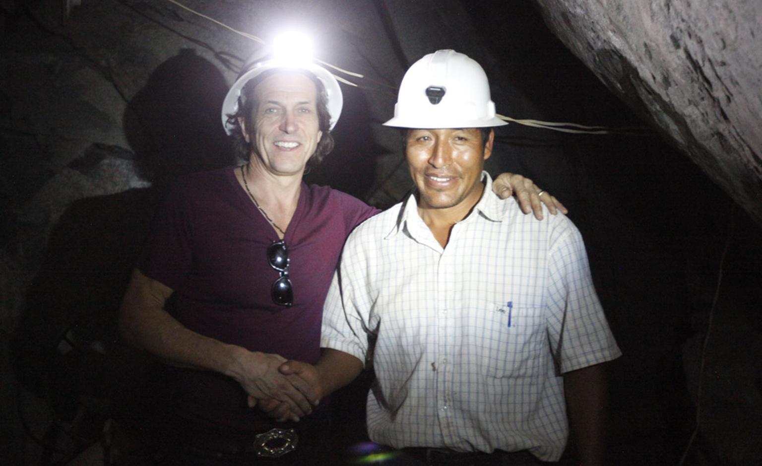 Stephen Webster & President of Aurelsa mine in Peru