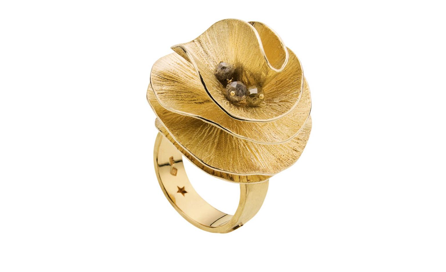 H STERN BALLET DU CORPO, G 21 ring in yellow gold and cognac diamond. £3, 200