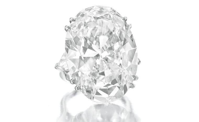 Lot 125. An impressive diamond ring. Estimate 2,500,000 - 3,500,000 U.S. dollars. SOLD FOR $4,226,500