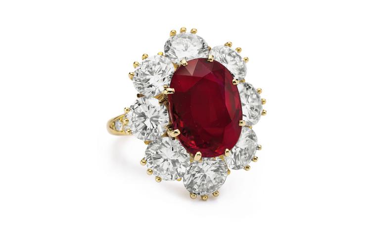 A Ruby and Diamond Ring, of 8.24 carats By Van Cleef & Arpels Gift from Richard Burton, Christmas 1968 Estimate: $1,000,000 – 1,500,000. Early in their marriage, Richard Burton promised Elizabeth Taylor he would buy her a special ruby, with perf...